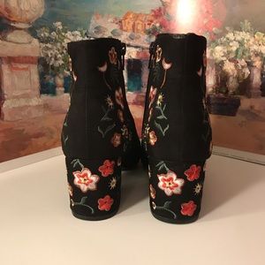 Primark Floral Embroidered Ankle Boots 